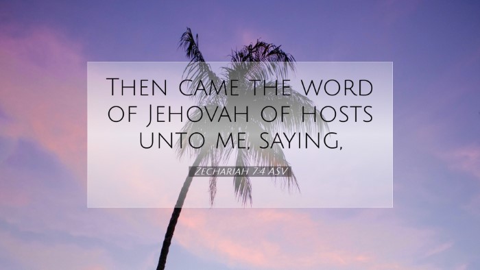 Picture 07 - Zechariah 7:4 ASV Desktop Wallpaper - Then came the word of Jehovah of hosts unto me, - Desktop Bible Verse Wallpaper