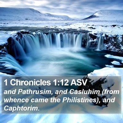 1 Chronicles 1:12 ASV Bible Verse Image