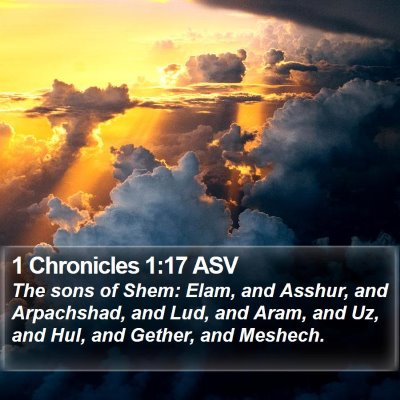 1 Chronicles 1:17 ASV Bible Verse Image