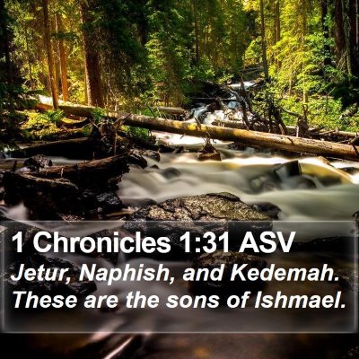 1 Chronicles 1:31 ASV Bible Verse Image