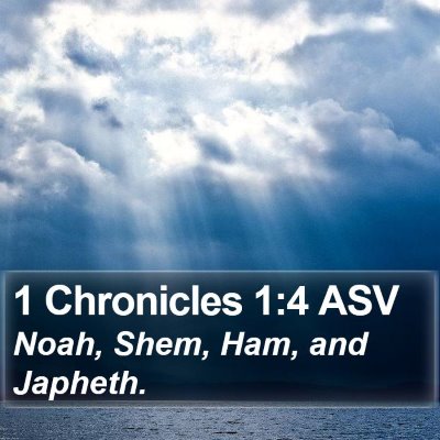 1 Chronicles 1:4 ASV Bible Verse Image