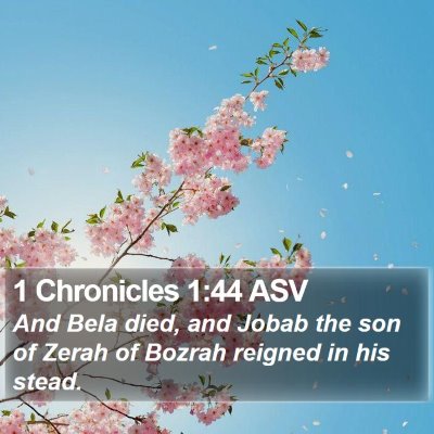 1 Chronicles 1:44 ASV Bible Verse Image