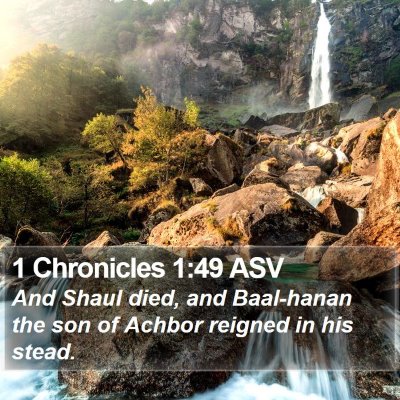 1 Chronicles 1:49 ASV Bible Verse Image