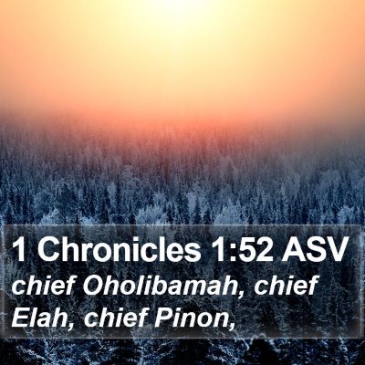 1 Chronicles 1:52 ASV Bible Verse Image