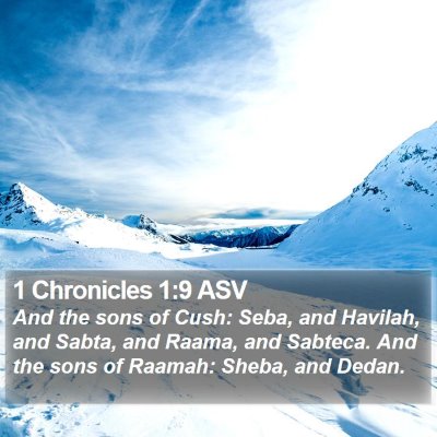 1 Chronicles 1:9 ASV Bible Verse Image