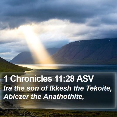 1 Chronicles 11:28 ASV Bible Verse Image