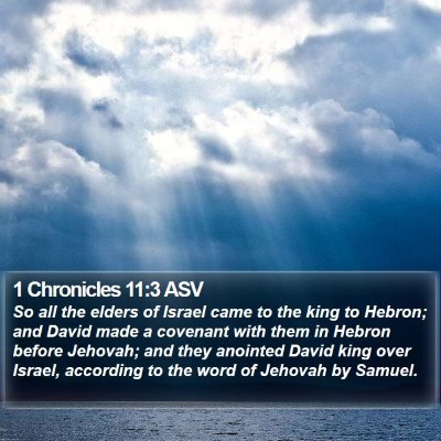 1 Chronicles 11:3 ASV Bible Verse Image
