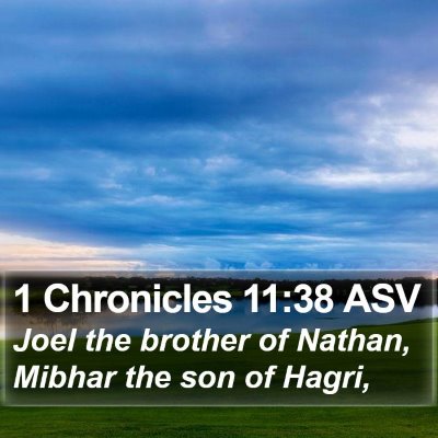 1 Chronicles 11:38 ASV Bible Verse Image