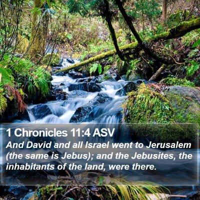 1 Chronicles 11:4 ASV Bible Verse Image