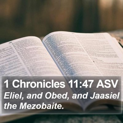 1 Chronicles 11:47 ASV Bible Verse Image
