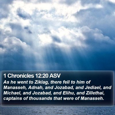 1 Chronicles 12:20 ASV Bible Verse Image