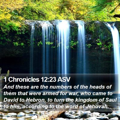 1 Chronicles 12:23 ASV Bible Verse Image