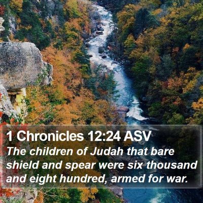 1 Chronicles 12:24 ASV Bible Verse Image
