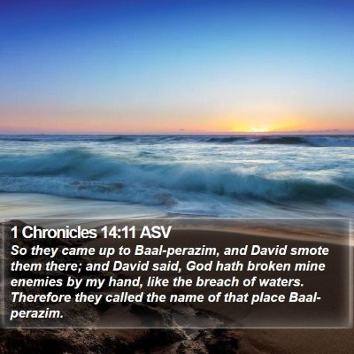 1 Chronicles 14:11 ASV Bible Verse Image