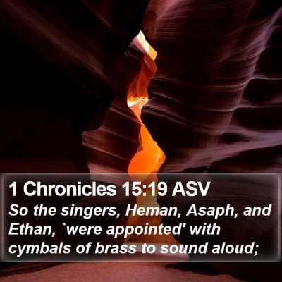 1 Chronicles 15:19 ASV Bible Verse Image