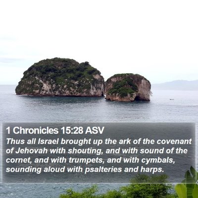 1 Chronicles 15:28 ASV Bible Verse Image