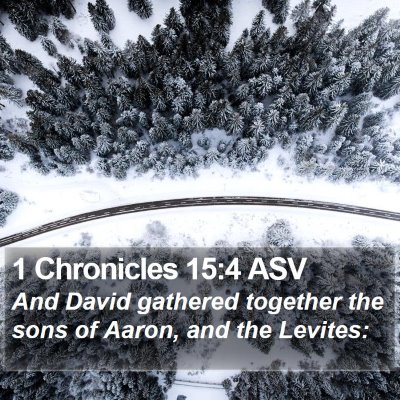 1 Chronicles 15:4 ASV Bible Verse Image