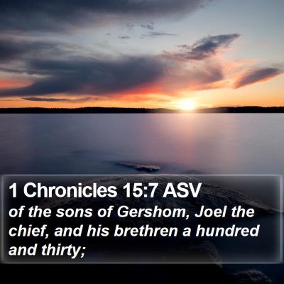 1 Chronicles 15:7 ASV Bible Verse Image