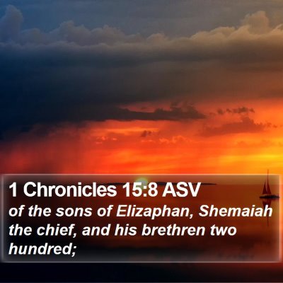 1 Chronicles 15:8 ASV Bible Verse Image