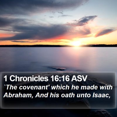 1 Chronicles 16:16 ASV Bible Verse Image