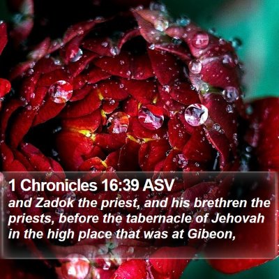 1 Chronicles 16:39 ASV Bible Verse Image