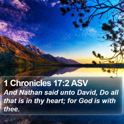 1 Chronicles 17:2 ASV Bible Verse Image