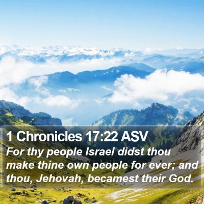 1 Chronicles 17:22 ASV Bible Verse Image