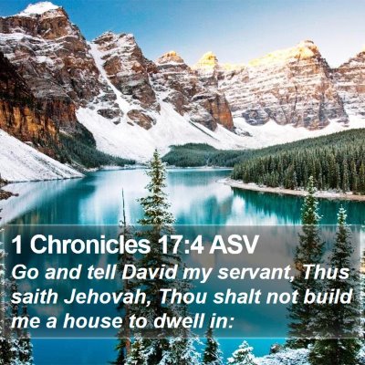 1 Chronicles 17:4 ASV Bible Verse Image