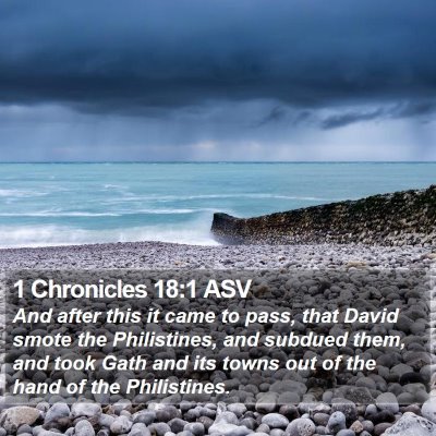 1 Chronicles 18:1 ASV Bible Verse Image