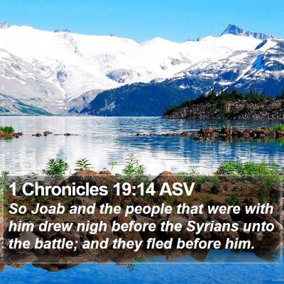 1 Chronicles 19:14 ASV Bible Verse Image