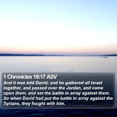 1 Chronicles 19:17 ASV Bible Verse Image
