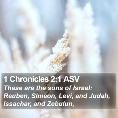 1 Chronicles 2:1 ASV Bible Verse Image