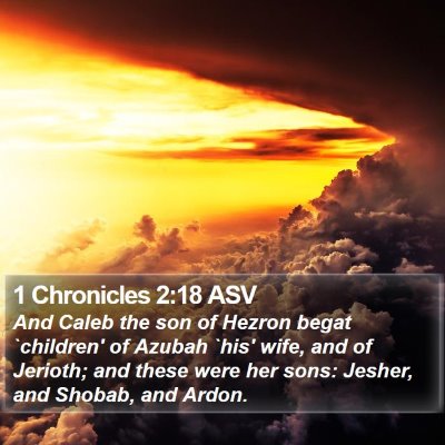 1 Chronicles 2:18 ASV Bible Verse Image