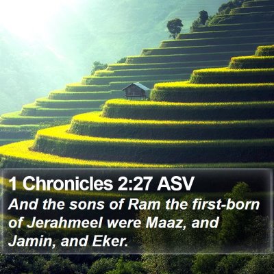 1 Chronicles 2:27 ASV Bible Verse Image