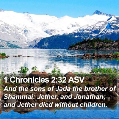 1 Chronicles 2:32 ASV Bible Verse Image