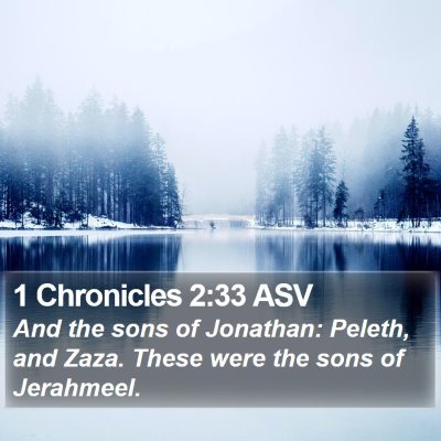 1 Chronicles 2:33 ASV Bible Verse Image