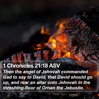 1 Chronicles 21:18 ASV Bible Verse Image