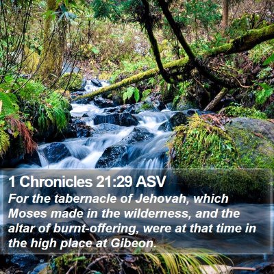 1 Chronicles 21:29 ASV Bible Verse Image
