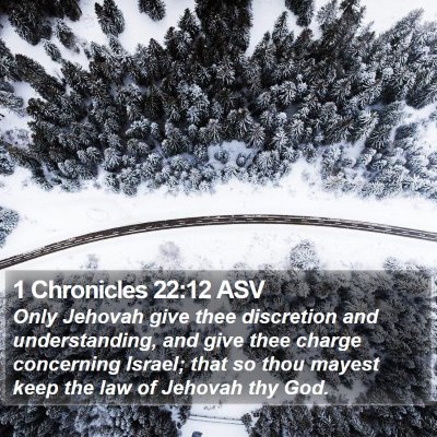 1 Chronicles 22:12 ASV Bible Verse Image