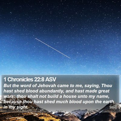 1 Chronicles 22:8 ASV Bible Verse Image