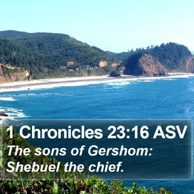 1 Chronicles 23:16 ASV Bible Verse Image