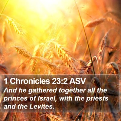 1 Chronicles 23:2 ASV Bible Verse Image
