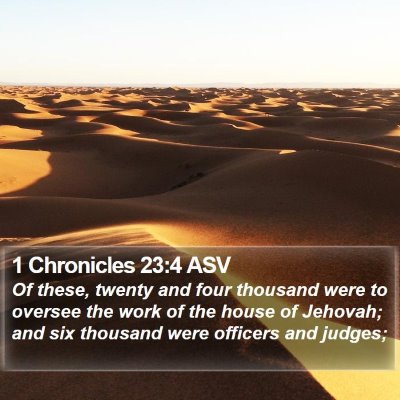 1 Chronicles 23:4 ASV Bible Verse Image