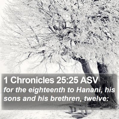 1 Chronicles 25:25 ASV Bible Verse Image