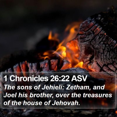 1 Chronicles 26:22 ASV Bible Verse Image