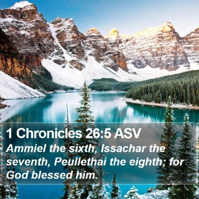1 Chronicles 26:5 ASV Bible Verse Image