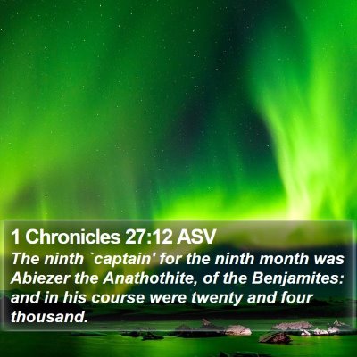 1 Chronicles 27:12 ASV Bible Verse Image