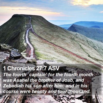 1 Chronicles 27:7 ASV Bible Verse Image