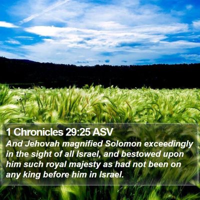 1 Chronicles 29:25 ASV Bible Verse Image