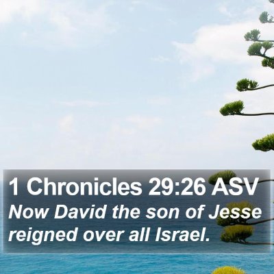1 Chronicles 29:26 ASV Bible Verse Image